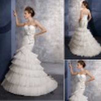 New arrival H-2248 zhenzhen soft net wedding gown