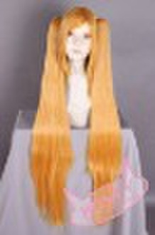 Long Blonde hair extension ponytail  cosplay synth