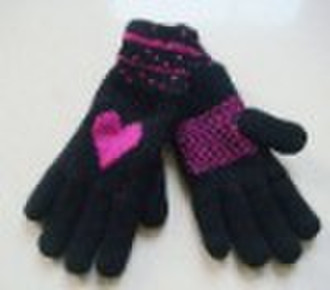 Fashion lady's knitting glove