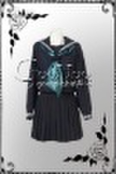 Long Sleeves Sailor Schuluniform Cosplay