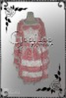 Sweet Lattice Series red Plaid Lolita Cosplay Cost