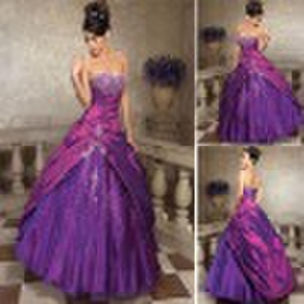 purple lovely and warm heart evening dress