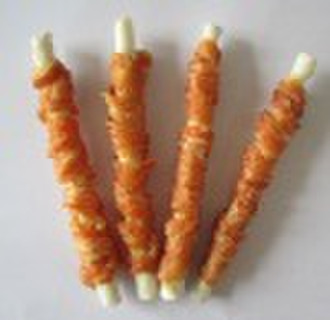 pet treats-chicken with rawhide strips