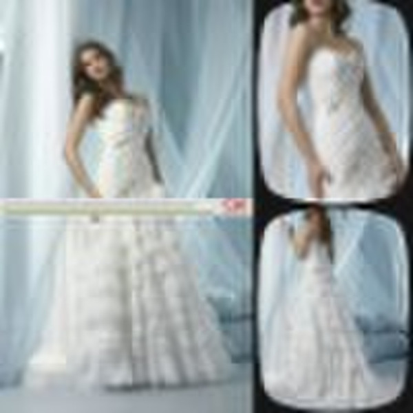 WD122 Romantic Ivory Bridal Wedding Dress