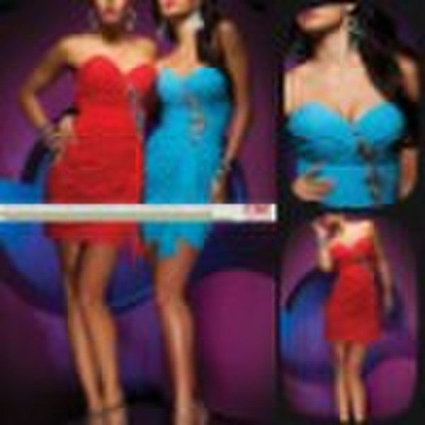 PD43 rot oder blau Sexy Cocktailkleid-Abend