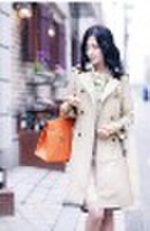 women woven wind coat jacket