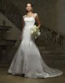 the latest white chiffon wedding dress hs08052