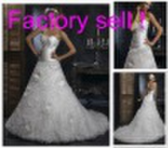 Brilliant ruffled high quality tulle Wedding Dress