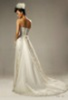 detachable chapel train bridal wedding dress