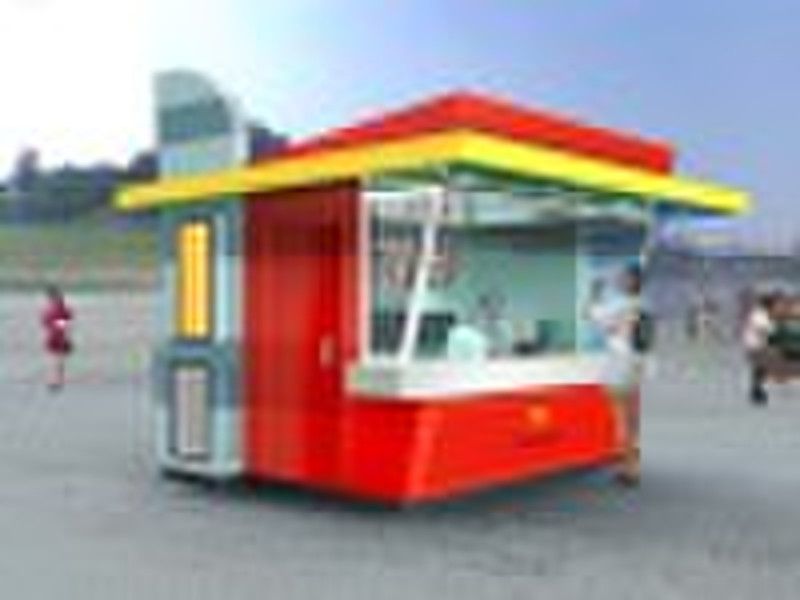 Stainless Steel Plastic Shapely Moving Food Kiosk