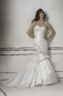 Gorgeous Sweetheart Lace Up Mermaid White Taffeta