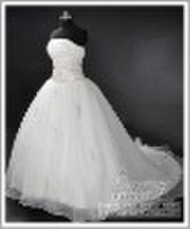 popular satin organza embroidery bridal wedding dr