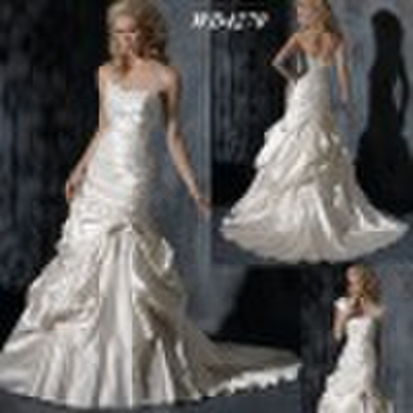 2011 Latest Graceful Exquisite Lace Satin Wedding