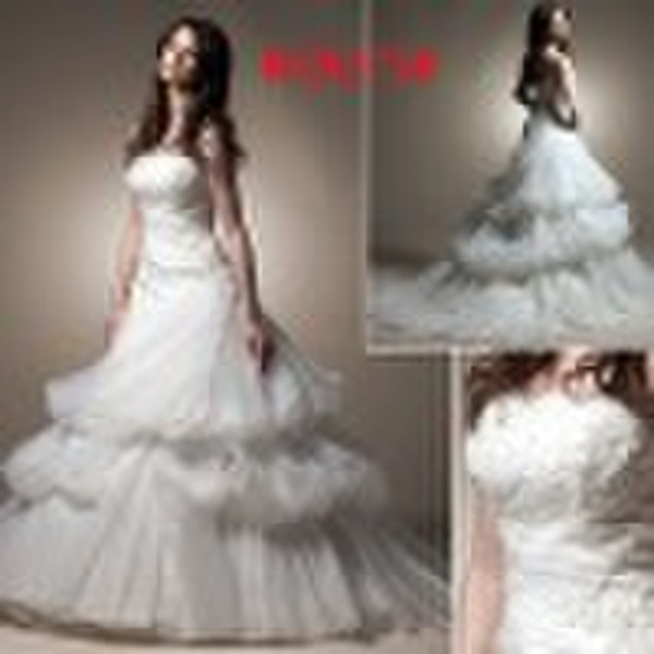 Newest Style Gorgeous Organza Bridal Gown