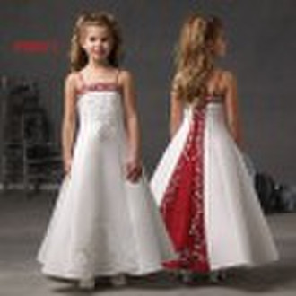 FG0211 White Princess Lovely Flower Girl Dress