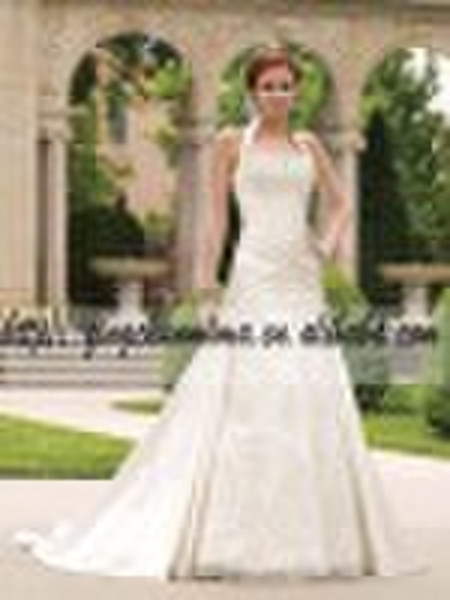 Y11000 fashion-forward luxurious satin wedding gow