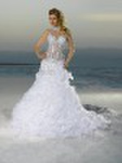 stylish beaded wedding dress wedding gown HS4757