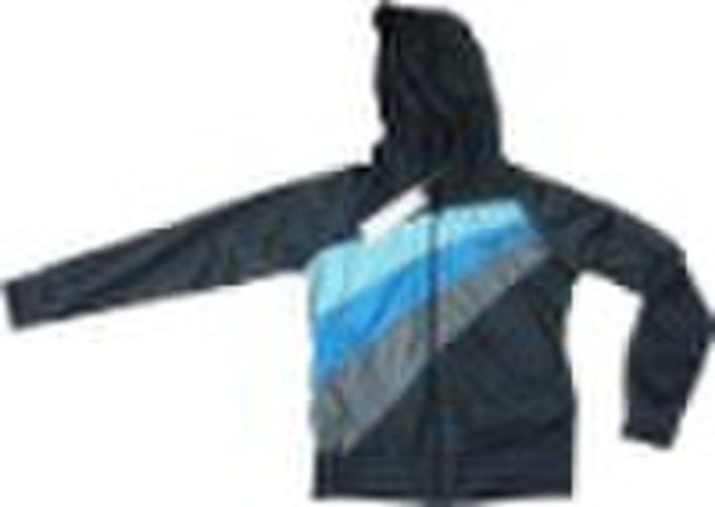 100% Polyester Tricot Fleece Hooded Jacket