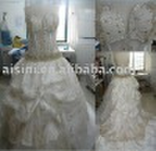 real sample wedding dress YX-3545