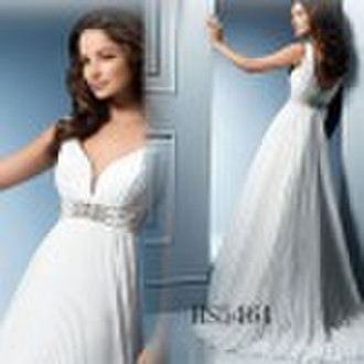 a line chapel train ivory bridal wedding dresses