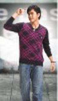 Men's round collar long sleeve Sweater