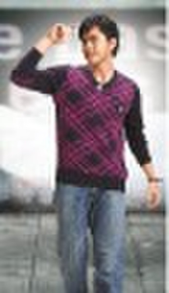 Men's round collar long sleeve Sweater
