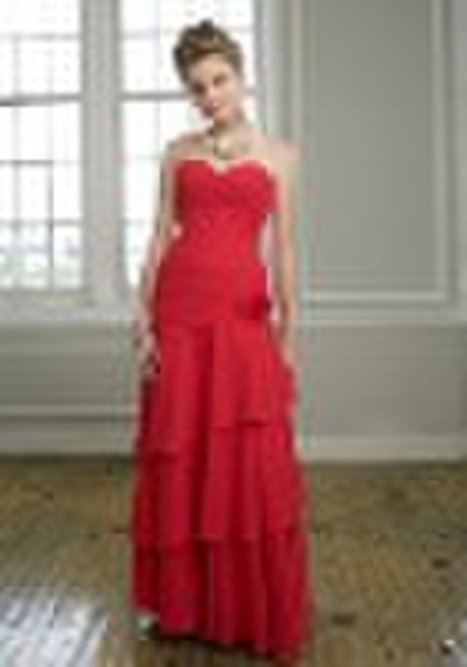 Free shipping BD476 red sweetheart Bridesmaid dres