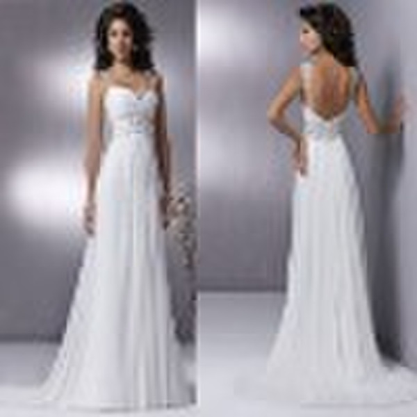 Satin/Lace Embroidery Wedding dress TUS-1332