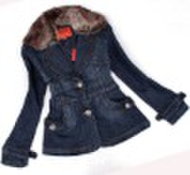 Frauenjeansjacke, Damen Jeansjacke, j