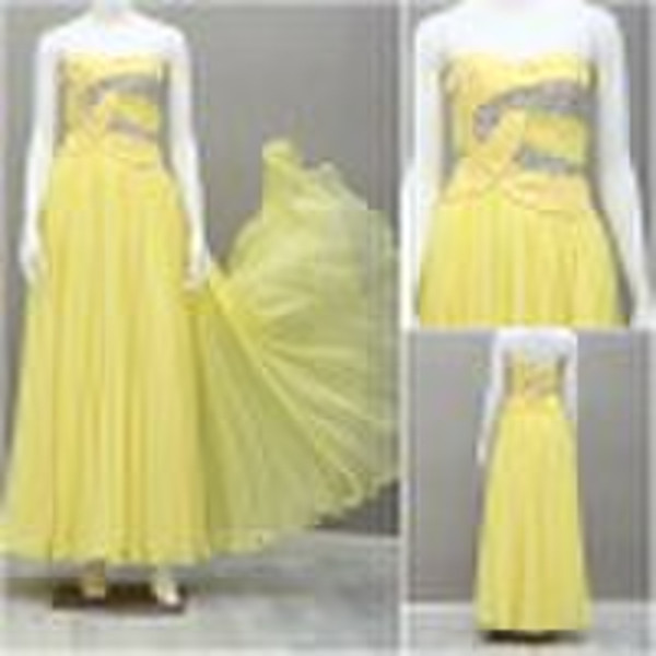 AB537 wirkliche Bild Chiffon Abendkleid