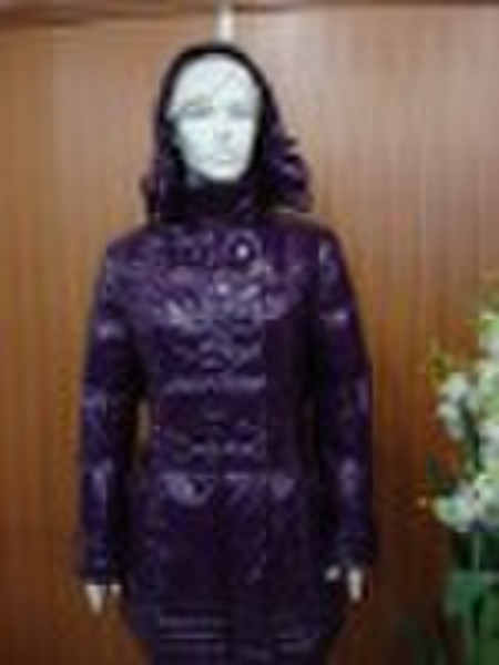 women hooded long coat