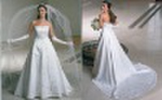 Brand New Taiwan Imported Satin Bridal Dress WD-D0