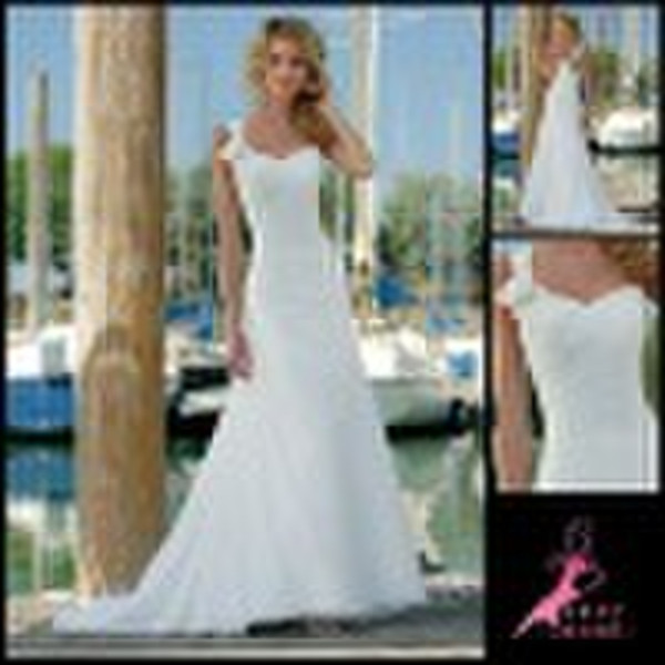 Custom made popular wedding dress