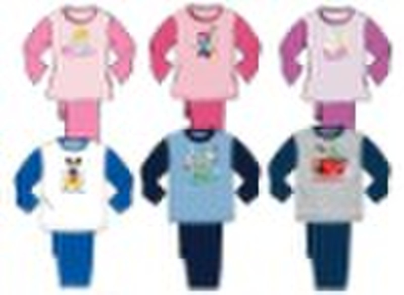 Winter Children 2pcs Pajama Set Kid Sleepwear