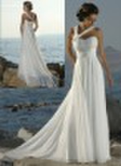 chiffon beach wedding dress