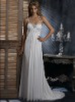 Ivory Chiffon Beading Halter IWD158 Wedding Gowns