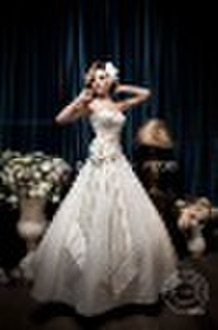 fashion wedding bride dress, sleeveless