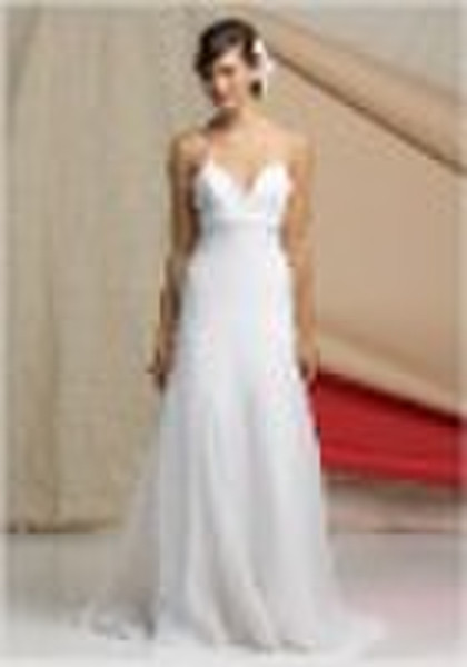 Empire Chiffon Beach Wedding Dress