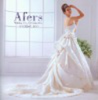 Afers newest Luxury trailing wedding gown,beautifu