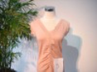 V neck wool pullover lady Sweater