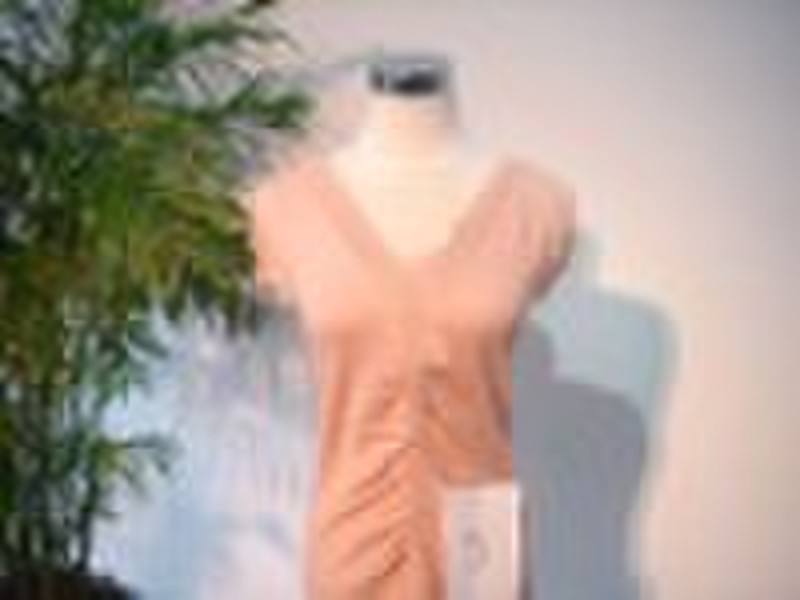 V neck wool pullover lady Sweater