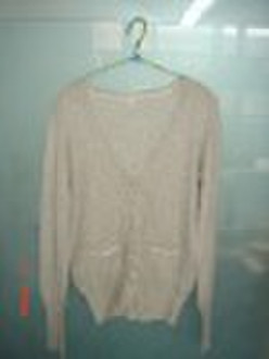 lady cotton knitted cardigan Sweater