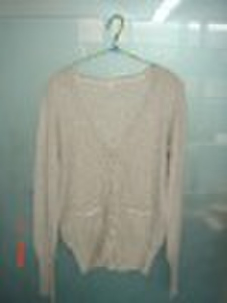 lady cotton knitted cardigan Sweater