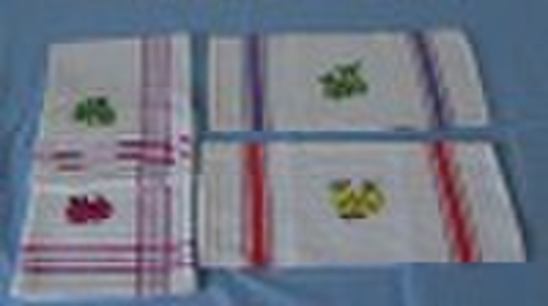 100% cotton waffle weave kitchen towel set
