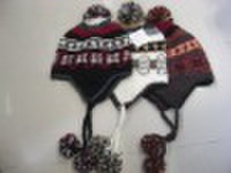 knitted lady winter hat