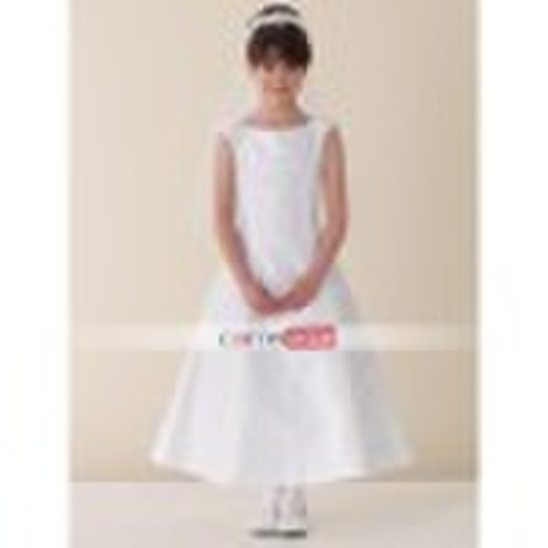 A-Line Sabrina Sleeveless Ballerina  Flower Girl w