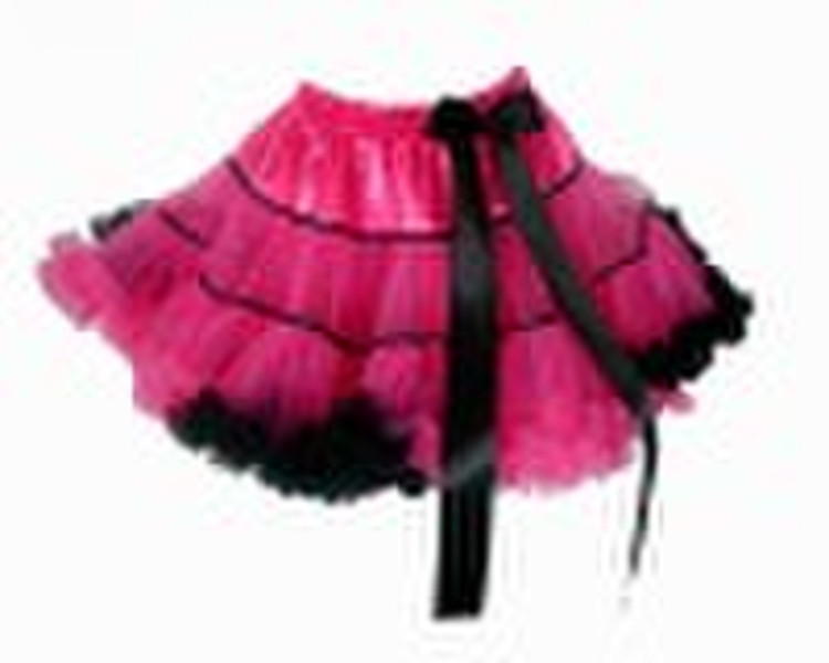 pettiskirt - rosepink and black