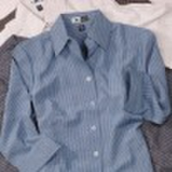 Ladies check shirt, 3/4 sleeve, easy care