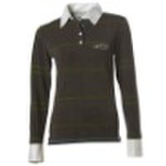 women's polo t-shirt with length sleeve