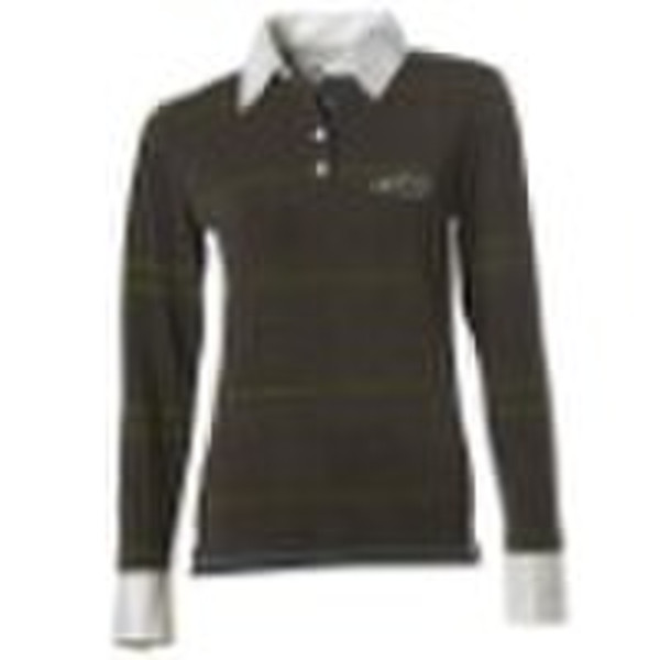 women's polo t-shirt with length sleeve